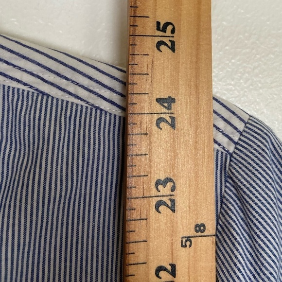 Chico’s Embroidered Patchwork Shirt Size 1 US M Button Down Long Sleeve Cotton - Picture 6 of 9